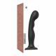 Dildo Curvo con Base Strap-on-me P&G L - Nero