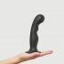 Strap-on-me P&G L - gebogener, standfester Dildo (schwarz)