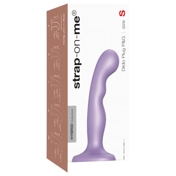 Strap-on-me P&G S - Curved, Suction Cup Dildo (Purple)