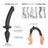 Strap-on-me Swith Semi-Realistic XXL - 2-in-1 Silicone Dildo (Black)