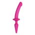 Strap-on-me Switch Semi-Realistic S - dildo silicon 2 în 1 (roz)