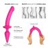 Strap-on-me Switch Semi-Realistic S - dildo silicon 2 în 1 (roz)