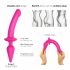 Strap-on-me Swith Semi-Realistisch S - 2in1 Silikon-Dildo (rosa)