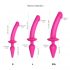 Strap-on-me Switch Semi-Realistic S - dildo silicon 2 în 1 (roz)