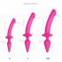 Strap-on-me Swith Semi-Realistisch S - 2in1 Silikon-Dildo (rosa)