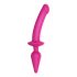 Dildo in silicone Strap-on-me Swith Semi-Realistico L 2in1 (rosa)