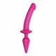 Strap-on-me Switch Semi-Realistic L - 2-in-1 Silicone Dildo (Pink)