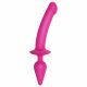 Strap-on-me Switch Semi-Realistic XXL - 2-in-1 Silicone Dildo (Pink)