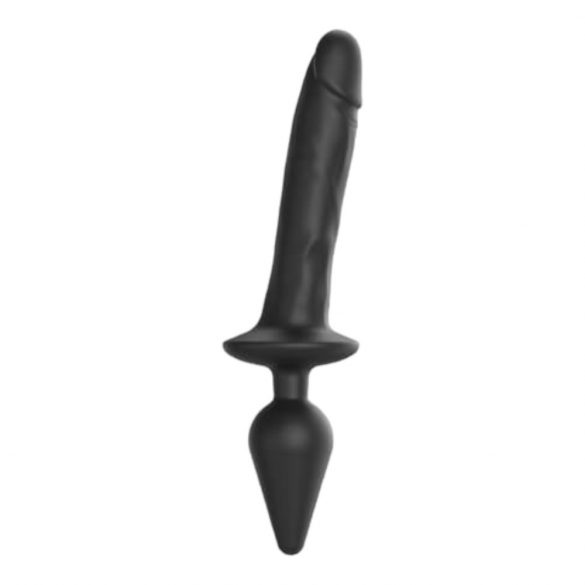 Strap-on-me Swith Realistic XXL - 2in1 Silikon Dildo (schwarz)