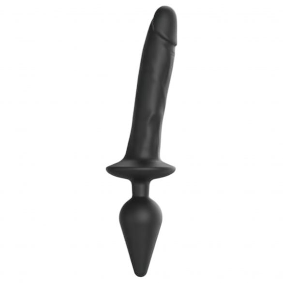 Strap-on-me Swith Realistlik XXL - 2in1 silikoon dildokas (must)