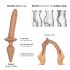 Strap-on-me Swith Realistic S - 2u1 silikonski dildo (tamni prirodni)