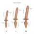 Strap-on-me Swith Realistisches S - 2in1 Silikon Dildo (dunkel natürliche Farbe)