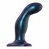 Strap-on-me Snaky M - Curved Anal Dildo (Metal Blue)