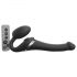 Strap-on-me S - Strap-on Air Pulse Vibrator - Small (Black)