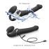 Strap-on-me S - Strap-on Air Pulse Vibrator - Small (Black)