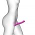 Vibratore Strap-on-me S senza cinghie con onde d'aria - piccolo (rosa)