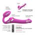 Vibrator cu aer pulse Strap-on-me S, mic, roz