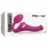 Vibrator cu aer pulse Strap-on-me S, mic, roz