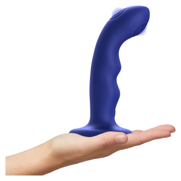 Stimolatore G-spot Pulsante Impermeabile di Strap-on-me (blu)