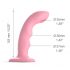 Strap-on-me M - wasserdichter, pulsierender G-Punkt-Vibrator (rosa)