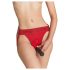 Strap-on compatible underwear - XS-XXL (red)