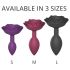 Love to Love Open Roses S - silicone anal plug (purple)