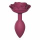 Love to Love Open Roses M - Silicone Anal Dildo (Burgundy)