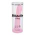 Dildolls Glitzy - dildo de silicon cu ventuză (roz)