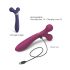 Love to Love Fireball - Rechargeable 2-in-1 Massager Vibrator (Burgundy)