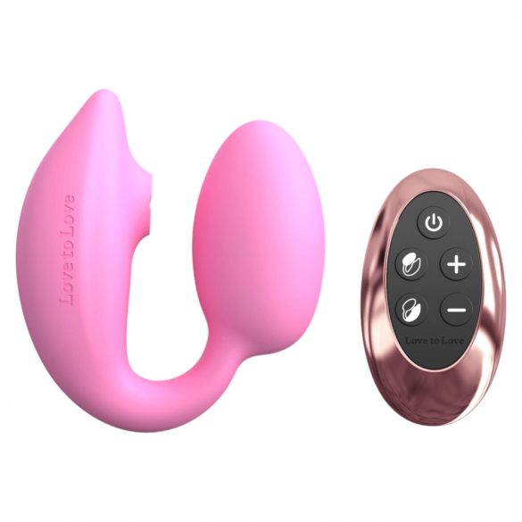 Kärlek till kärlek underverk - G-punkt och klitoris vibrator (rosa)