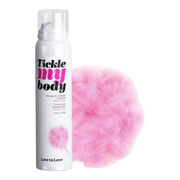 Tickle my body - masážna pena - cukrová vata (150 ml)