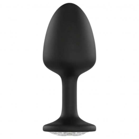 Plug Anale Dorcel Geisha Diamond M con Pietra Bianca - Nero