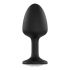 Dorcel Geisha Plug Diamond M - valge kiviga anaal dildo (must)