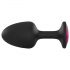 Dorcel Geisha Plug Ruby M - pink jeweled anal plug (black)