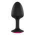 Dorcel Geisha Plug Ruby L - roze edelsteen anale dildo (zwart)