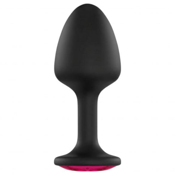 Dorcel Geisha Plug Ruby XL - analni dildo od ružičastog kamena (crni)