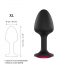 Dorcel Geisha Plug Ruby XL - pink jeweled anal plug (black)