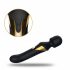 Dorcel Dual Orgasms Gold - vibrator masaj 2in1 cu acumulator (negru)