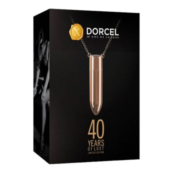 Vibratore a Forma di Collana Impermeabile e Ricaricabile Dorcel (Oro Rosa)