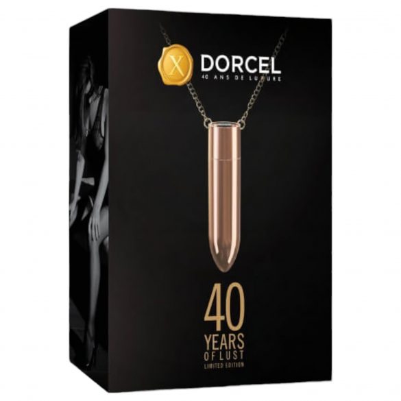 Dorcel - επαναφορτιζόμενο, αδιάβροχο δονητής κολιέ (ροζ χρυσό)