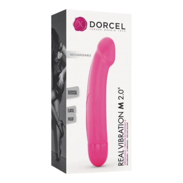 Dorcel Real Vibration M 2.0 - επαναφορτιζόμενος δονητής (ροζ)