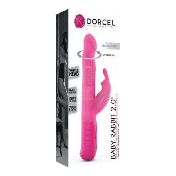 Dorcel Baby Rabbit 2.0 - punjivi vibrator za klitoris (ružičasti)