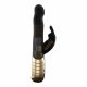 Dorcel Baby Rabbit 2.0 - akkubetriebener Vibrator mit Klitorisarm (schwarz-gold)