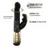 Dorcel Baby Rabbit 2.0 - akkubetriebener Vibrator mit Klitorisarm (schwarz-gold)