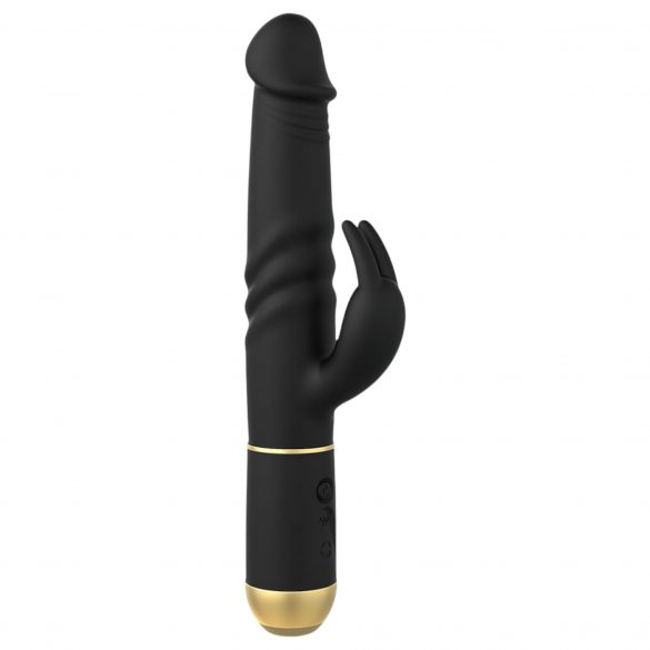 Dorcel Furious Rabbit 2.0 - uzlādējams, grūstošs klitora stimulatora vibrators (melns)