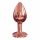 Dorcel Diamond Plug S - aluminiowe dildo analne - małe (różowe złoto)