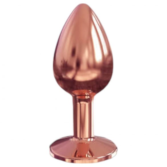 Dorcel Diamond Plug S - αλουμινένιο πρωκτικό βύσμα - μικρό (ροζ χρυσό)