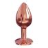 Dorcel Diamond Plug S - aluminium anale dildo - klein (roze goud)