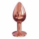 Dorcel Diamond Plug S - Aluminium Analdildo - klein (Roségold)