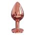 Dorcel Diamond Plug M - hliníkové análne dildo - stredné (rosegold)